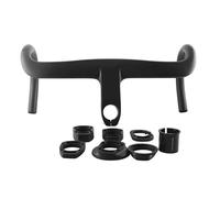 DHNCBGFZ Manillar De Fibra De Carbono Bicicleta De Carretera con Potencia Integrada 400/420/440 Mm Manillar Integrado Caída De 28,6/31,8 Mm Deportes Al Aire Libre(440x120mm)