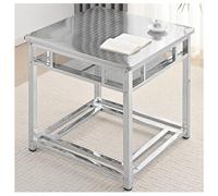 DHNDSDP Banco de Trabajo Mesa Trabajos Taller con Rejilla Trabajoes Cocina Patas Ajustables Reposapiés Dos Niveles Encimera Gruesa Doble Capa Esquinas Redondeadas