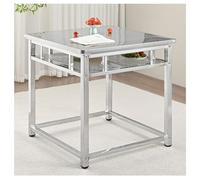 DHNDSDP Banco de Trabajo Mesa Trabajos Taller con Reposapiés Trabajoes Cocina Dos Niveles Almacenamiento Malla Patas Regulables en Altura (75/78 Cm) Encimera Gruesa