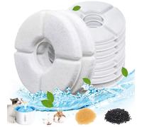 Dhohoo Filtros de Repuesto de Fuente de Agua para Perros y Gatos [10 Piezas], Redondo, 2-2,5 l