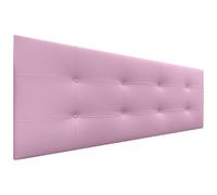 DHOME Cabecero, Cabezales de Cama Acolchado Capitoné 8cm de Grosor. Cabezal tapizado ACUALINE Tela y Polipiel. Cabeceros de Cama Matrimonio e Individual (Polipiel Rosa, 160cm (Camas 150/160))