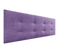 DHOME Cabecero, Cabezales de Cama Acolchado Capitoné 8cm de Grosor. Cabezal tapizado ACUALINE Tela y Polipiel. Cabeceros de Cama Matrimonio e Individual (Tela Lila, 160cm (Camas 150/160))