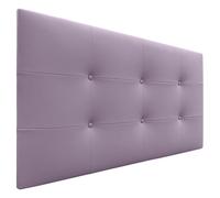 DHOME Cabecero, Cabezales de Cama Acolchado Capitoné 8cm de Grosor. Cabezal tapizado ACUALINE Tela y Polipiel. Cabeceros de Cama Matrimonio e Individual (Polipiel Lila, 105cm (Camas 80/90/105))