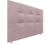 DHOME Cabecero, Cabezales de Cama Capitoné hasta el Suelo. Cabezal tapizado ACUALINE Tela y Polipiel. Cabeceros de Cama Matrimonio e Individual (Tela Salmón, 160cm (Camas 150/160))