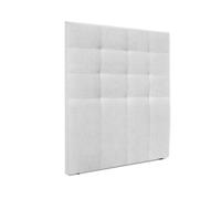 DHOME Cabecero Capitoné hasta el Suelo Cabezal 8cm tapizado ACUALINE Tela y Polipiel para Cama Dormitorio (Gris Perla Tela) Tela Gris Perla 160cm