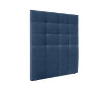 DHOME Cabecero Capitoné hasta el Suelo Cabezal 8cm tapizado ACUALINE Tela y Polipiel para Cama Dormitorio (Azul Tela)