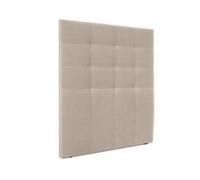 DHOME Cabecero Capitoné hasta el Suelo Cabezal 8cm tapizado ACUALINE Tela y Polipiel para Cama Dormitorio (Beige Tela)