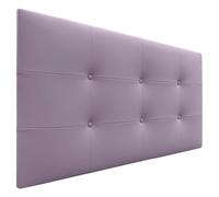 DHOME Cabecero Capitone Tapizado Polipiel o Tela Acualine con 8cm de Grosor Cabezales de Cama Acolchado Capitoné Cabeceros de Cama (Lila Polipiel)