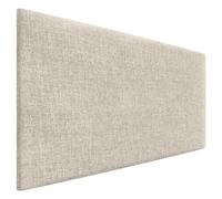 DHOME Cabecero de Lino Natural Liso Cabezal Tapizado Cama Dormitorio Moderno Top Trending (Lino Natural, 110cm (Camas 80/90/105))