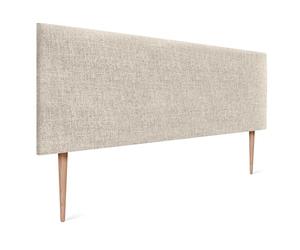 DHOME Cabecero de Lino Natural Liso Cabezal Tapizado Cama Dormitorio Moderno Top Trending (Lino Natural, 150x105cm con Patas (Camas 150/160))