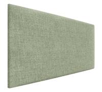 DHOME Cabecero de Lino Natural Liso Cabezal Tapizado Cama Dormitorio Moderno Top Trending (Verde, 105cm (Camas 80/90/105))