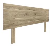 DHOME Cabecero de Madera reciclada DM con Patas Estilo Palet Horizontal Cama Palets Herrajes incluidos (160cm, Cambrian Madera)