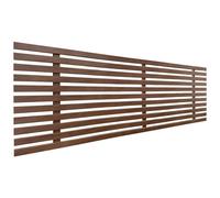 DHOME Cabecero de Madera reciclada DM Estilo Japones Cama Palets Herrajes incluidos (150cm, Nogal Madera)