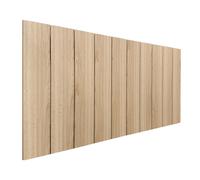 DHOME Cabecero de Madera reciclada DM Estilo Palet Vertical Gris Tribal