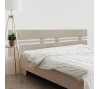 DHOME Cabecero de Madera reciclada DM Horizontal Ancho Cama Palets Herrajes incluidos (180cm Dual Horizontal Ancho, Acabado Lino)