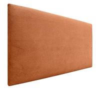 DHOME Cabecero de Pana Liso Alta Gama Moderno Cabezal Tapizado Cama Lujo Dormitorio Acolchado (Naranja, 105 cm)
