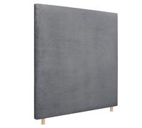 DHOME Cabecero de Pana Liso hasta el Suelo con 8cm de Grosor Cabezal Tapizado Cama Dormitorio Moderno Top Trending (Gris Oscuro, 110cm)