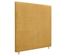 DHOME Cabecero de Pana Liso hasta el Suelo con 8cm de Grosor Cabezal Tapizado Cama Dormitorio Moderno Top Trending (Mostaza, 105cm)