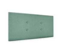 DHOME Cabecero de Polipiel o Tela Acualine con 2 Hileras de Botones Colores Cabezal Tapizado Cama Lujo (Verde Agua Tela)