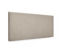 DHOME Cabecero de Polipiel o Tela AQUALINE Liso Cabeceros Cabezal Tapizado Cama Lujo (Beige Tela)