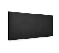 DHOME Cabecero de Polipiel o Tela AQUALINE Liso Cabeceros Cabezal Tapizado Cama Lujo (Negro Tela)