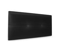 DHOME Cabecero de Polipiel o Tela AQUALINE Pro cabeceros Cabezal tapizado Cama Lujo (Negro Polipiel)