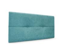 DHOME Cabecero de Polipiel o Tela AQUALINE Pro cabeceros Cabezal tapizado Cama Lujo (Turquesa Tela)