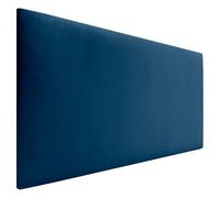 DHOME Cabecero de Terciopelo Liso Alta Gama Moderno Cabezal Tapizado Cama Lujo Dormitorio Acolchado (Azul, 90cm)