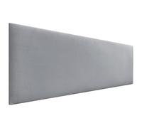 DHOME Cabecero de Terciopelo Liso Alta Gama Moderno Cabezal Tapizado Cama Lujo Dormitorio Acolchado (Gris Claro, 145cm)