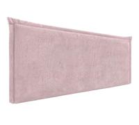DHOME Cabecero Tapizado de Pana Premium con Ribete para Pared Acústicos Absorbentes Cabezal Cama Dormitorio Moderno Top Trending (Rosa Palo, 4cm Gr., 50cm Al., 135cm)