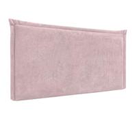 DHOME Cabecero Tapizado de Pana Premium con Ribete para Pared Acústicos Absorbentes Cabezal Cama Dormitorio Moderno Top Trending (Rosa Palo, 4cm Gr., 50cm Al., 110cm)