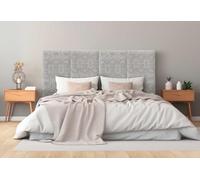DHOME Cabecero Tapizado en Tejido Luxury Antimanchas Diseño Modular Vertical Autoadhesivo Cabezal Cama Dormitorio Acolchado (Tribal, 180cm, Altura 80cm, x4)