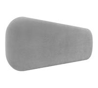 DHOME Cabecero Tapizado Liso Curvo Pana Premium 50cm Altura para Pared Acústicos Cabeceros Absorbentes Cabezal Cama Dormitorio (Gris, 150cm)