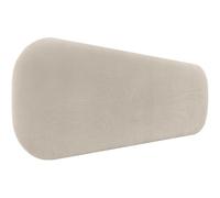 DHOME Cabecero Tapizado Liso Curvo Pana Premium 50cm Altura para Pared Acústicos Cabeceros Absorbentes Cabezal Cama Dormitorio (Beige, 135cm)