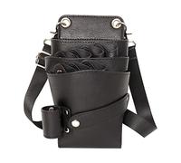 Dhongf, Bolsa herramientas de peluqueria Cartuchera peluqueria Bandolera peluqueria profesional Bolsa Tijeras Peluqueria Puede acomodarse Tijeras Electricas Tijeras peluqueria canina Elegante Negro
