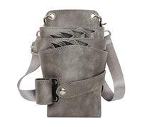 Dhongf, Bolsa herramientas de peluqueria Cartuchera peluqueria Bandolera peluqueria profesional, Tijeras Electricas, Tijeras peluqueria canina Elegante Gris