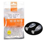 Dhoptical - 25 pares de almohadillas de silicona para nariz de 16 mm para gafas