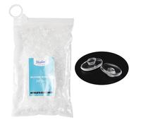Dhoptical (250 pares) de almohadillas para la nariz, material de silicona suave a presión para gafas y hospital ocular (15 mm, 250 pares)