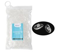 Dhoptical - Almohadillas de silicona para la nariz (250 pares) para gafas a presión, suaves, antideslizantes, para uso en tiendas y hospitales oculares (15 mm a presión)