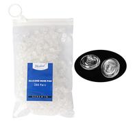 Dhoptical - Almohadillas para nariz (250 pares, 250 pares) de silicona suave circular para empujar y atornillar en diferentes tamaños (250 pares de tornillos, 9 mm)