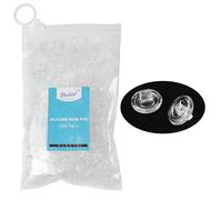 Dhoptical - Almohadillas para nariz (250 pares, 250 pares) de silicona suave circular para empujar y atornillar en diferentes tamaños (250 pares, 11 mm)