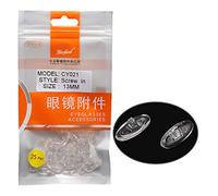 Dhoptical - almohadillas para orejas de silicona para nariz (25 pares), 13MM screw in