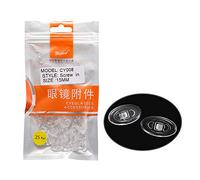 Dhoptical CY005 - Juego de 25 pares de almohadillas para la nariz, accesorios de pieza de anteojos de empuje y rosca, material suave CY005 (rosca, 15 mm)