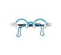 Dhoptical Marco de prueba profesional de 50 mm ~ 72 mm, medio marco de aleación de aluminio que puede llevar 4 lentes, con medición de distancia cercana a los ojos, piernas ajustables, tienda de gafas