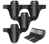 Dhqkqg 4 Piezas Guardabarros MTB, Guardabarros Bicicleta, Guardabarros de Bicicleta con 20 Bridas Cables, Guardabarros para Bicicleta de Montaña, para Bicicletas de 24 a 29 Pulgadas