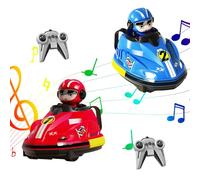 Dhqkqg Colisión Coche Teledirigido de Juguete, Impacto uno a uno el Vehículo de Control Remoto, Coche de Choque con Muñecas Saltarinas, para Padres e Hijos,Regalos para Niños y Niñas