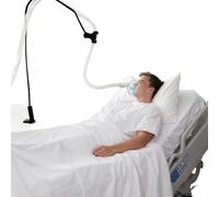 Dhqkqg CPAP Elevador de Manguera y Soporte de Manguera, 138CM Ajustable Soporte de Manguera CPAP, Negro CPAP Soporte Hose Holder, para Evitar Fugas y Enredos de Mangueras CPAP, para Cama, Mesa, Silla