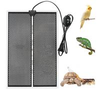 Dhqkqg Manta Calefactora para Reptiles, 20W Manta Térmica para Reptiles, Alfombrilla Térmica para Reptiles Calentador Ajustable, Manta Termica Terrario, para Lagarto, Serpiente, Tortuga (42 x 28 cm)