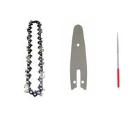 DHRCONPA Cadena y placa guía de 4/8 de pulgada for mini motosierra de acero. Repuesto for motosierras eléctricas.