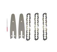 DHRCONPA Cadena y placa guía de 4/8 de pulgada for mini motosierra de acero. Repuesto for motosierras eléctricas.